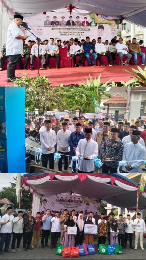 Pasar bedug Resmi dibuka Oleh Dinas UMKM Oku. Mari Kita Tingkatkan Kepedulian Dibulan Suci Ramadhan ini.