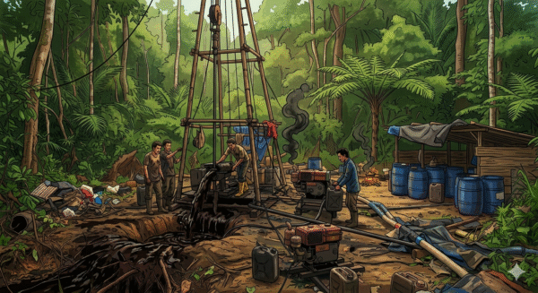 Hutan Lindung Pakerin Dijarah Tambang Minyak Ilegal, Nama “Dedi” Mencuat Sebagai Pemain Utama