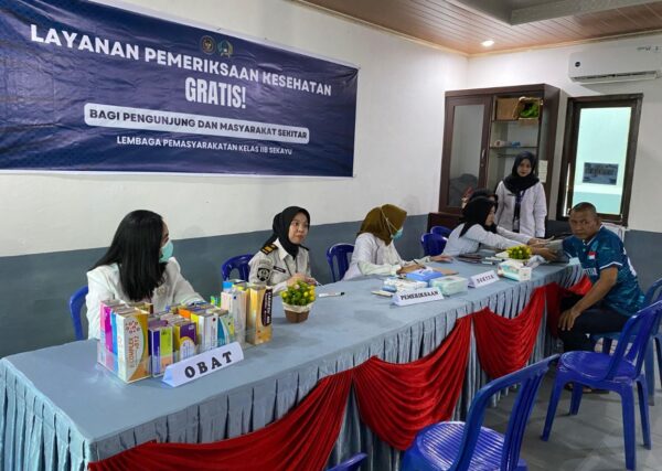 Peduli Kesehatan Masyarakat, Lapas Sekayu Gelar Layanan Pemeriksaan Gratis