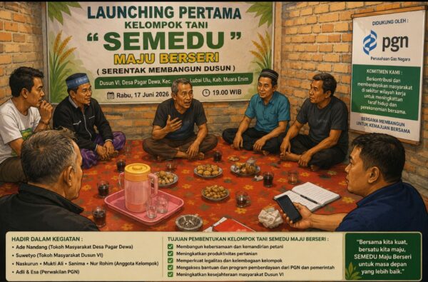 LOUNCHING PERTAMA KELOMPOK TANI “SEMEDU MAJU BERSERI” DI DUSUN VI DESA PAGAR DEWA