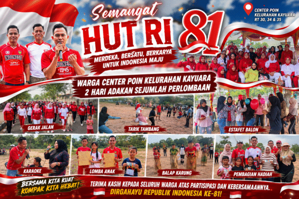Semarak HUT RI ke-81, Persatuan Warga Center Poin Kayuara Gelar Beragam Perlombaan Selama Dua Hari