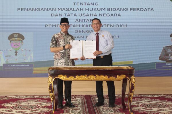Perkuat Pendampingan Hukum, Pemkab OKU Perbarui Kerja Sama dengan Kejari